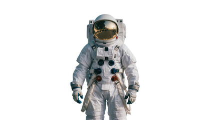 Astronaut in white spacesuit with reflective helmet © Anneliese