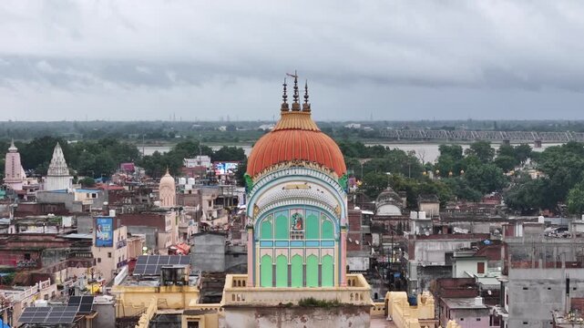 Aerial View of Ayodhya City Uttar Pradesh India