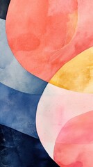 Obraz premium Abstract painting palette shape.