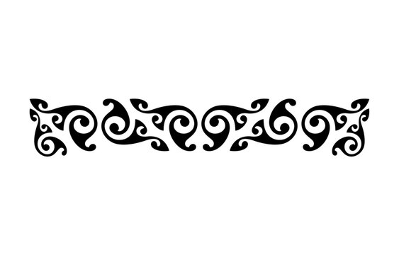 Vintage Ornamental Border Vector with Elegant Flourish Scrollwork