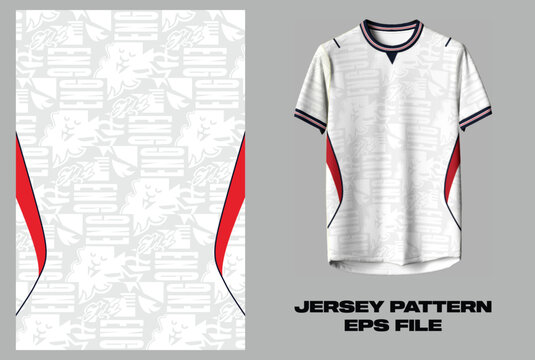 England World Cup 2026 Jersey Pattern for sublimation