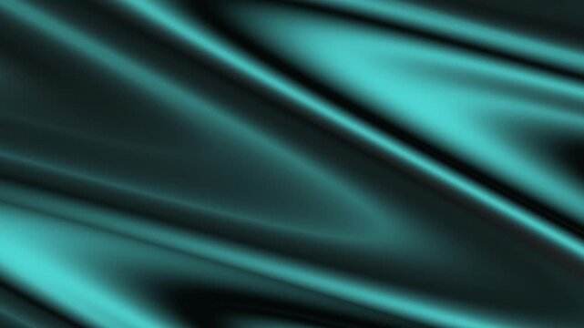 Modern seamless looping abstract turquoise coloured wavy motion background
