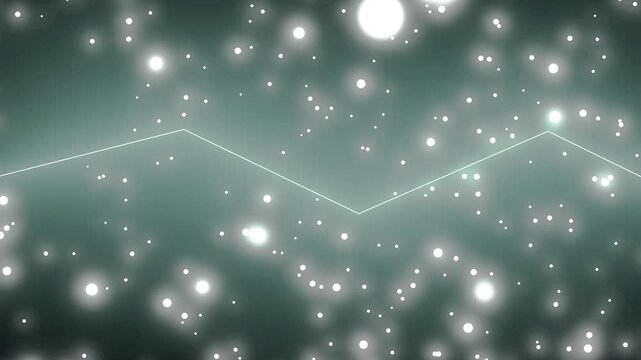 Abstract background with glowing white bokeh lights. Abstract background digital thin line. Abstract background modern motion graphic on black background for technology.