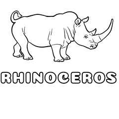 rhino vector illustration © AuliaRizal