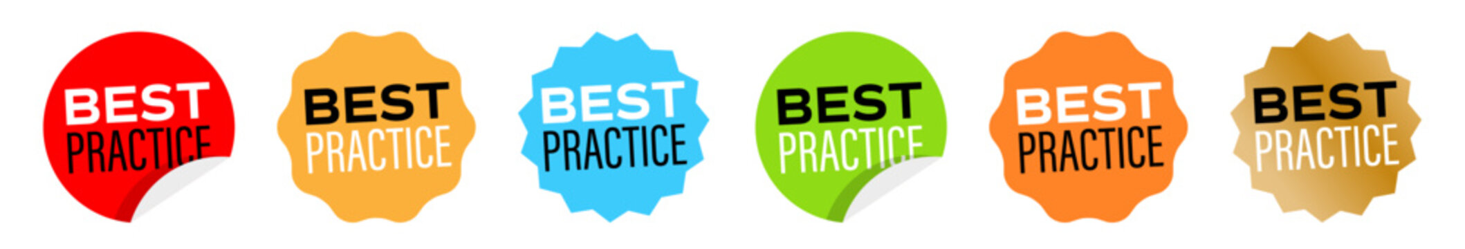 Set of Best Practices icons