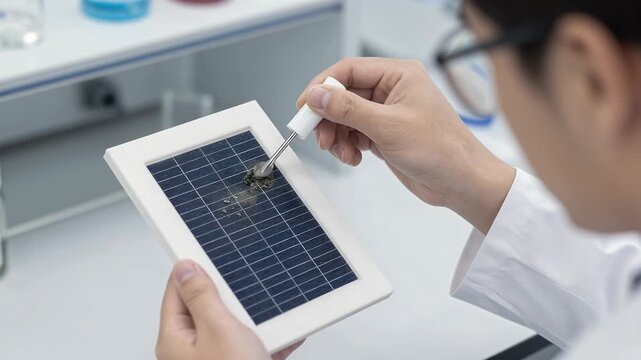 Scientist Observing Data on a Tablet While Conducting Experiments