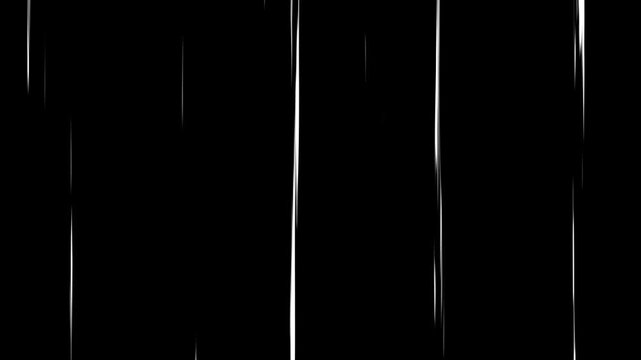 Anime Speed Lines Right to Left Dynamic Action Effect. Comic Speed Lines Horizontal Right to Left Seamless Loop.
