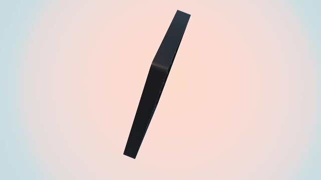 A 3D abacus continuously rotates in space while floating up and down in a gentle, zero-gravity looping motion against a soft pastel background.