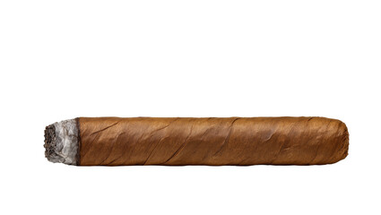 Brown tobacco cigar with ash on one end © Friedrich