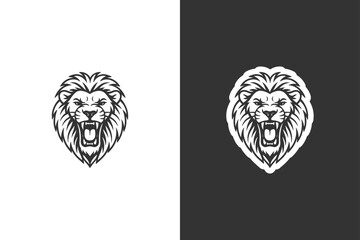 A powerful lions head in a graphic style © DzgnVibe