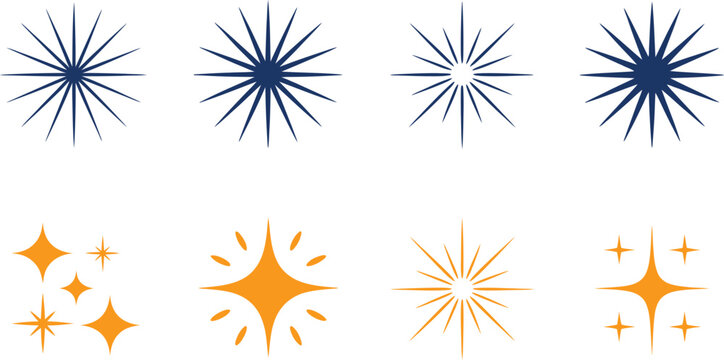 Collection of star and sparkle shine