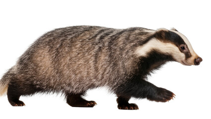 European Badger walking profile view © Aino