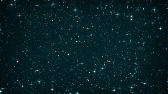 Magical Sparkling Stars On Night Background
Abstract fairy stars sparkling and slowly flowing on night space background