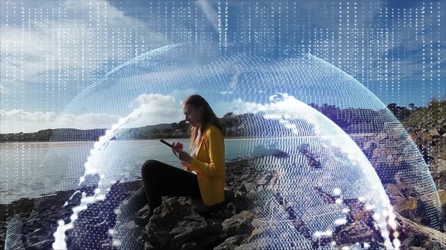 Travel, environment and communication concept