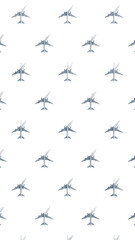 Fototapeta premium Many airplanes flying in formation 1.