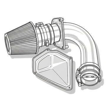 Automotive Air Intake System Illustration