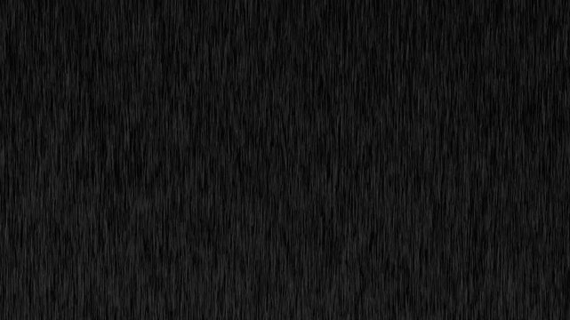Heavy rain wall falling in front of the camera against black screen. Raindrops splashing.Rain raining motion overlay footage.Isolated Rain Loop on Black and green screen. Heavy rainstorm hitting black