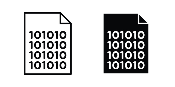 Binary code icon