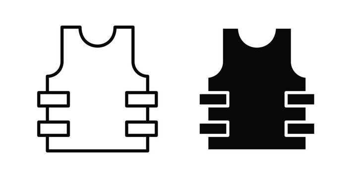 Bulletproof vest icon