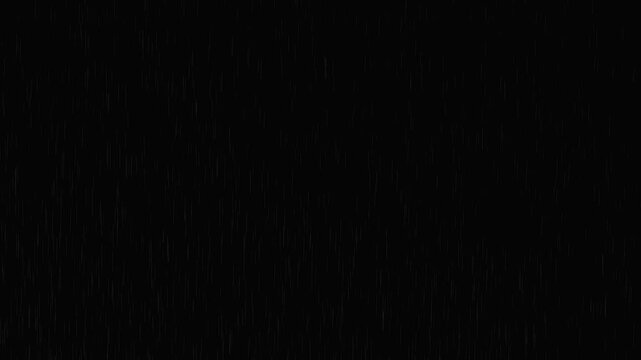 Heavy rain wall falling in front of the camera against black screen. Raindrops splashing.Rain raining motion overlay footage.Isolated Rain Loop on Black and green screen. Heavy rainstorm hitting black