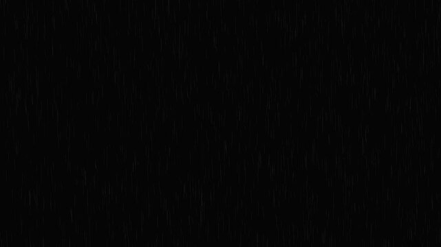 Heavy rain wall falling in front of the camera against black screen. Raindrops splashing.Rain raining motion overlay footage.Isolated Rain Loop on Black and green screen. Heavy rainstorm hitting black