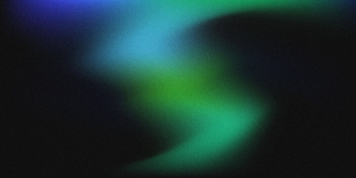 Abstract Green Blue Neon Gradient Flow Background with Blurred Light Waves, Futuristic Digital Energy Motion, Vibrant Glow Effect, Modern Technology Wallpaper
