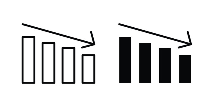 Reduction chart icon