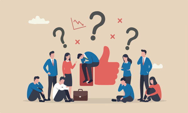 Demotivation meeting teams together rocket passion or burnout from exhausted work, mental breakdown or depression concept, sad stressed businessman sit on negative thumb down symbol