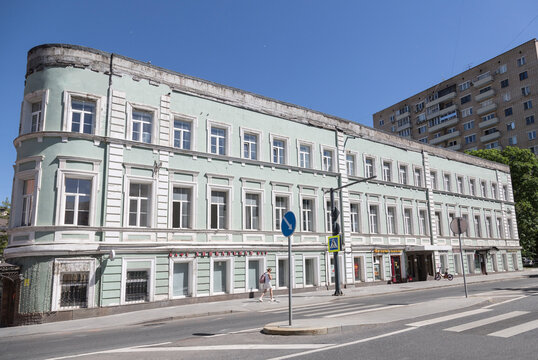 Moscow, Russia, former house of Nikolai Vysotsky at 13/2 Novaya Basmannaya Street, building 1,  18th century