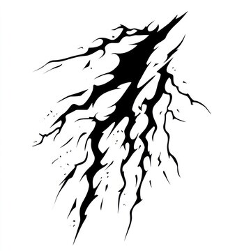 Thunder art illustration silhouette.