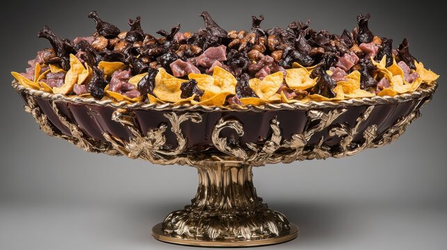 Hyper-realistic Nacho Platter Styled for Modern Restaurant