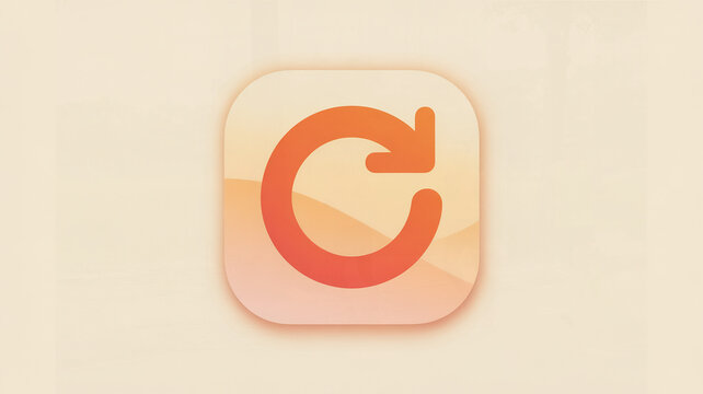 clean minimalist app icon a single thick