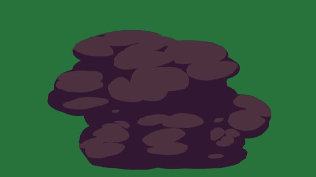 A green screen with lit candle on it and pile of fire background rocks black rock white border bunch yellow flowers animated chromakey background backgrounds cartoonish expression layers