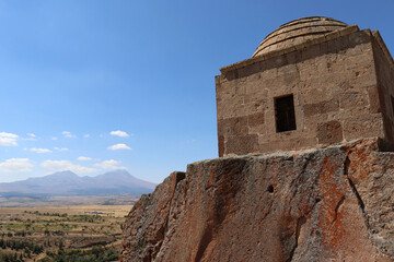Fototapeta premium The tall church located in Güzelyurt, Aksaray.