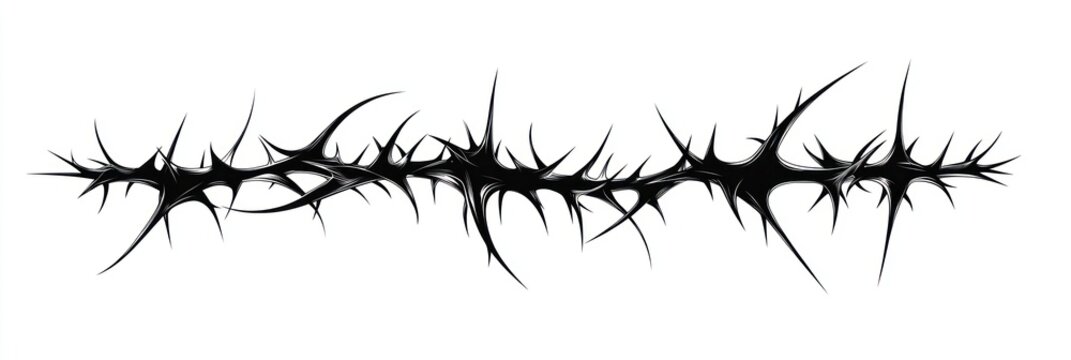 Thorns illustration vector design.