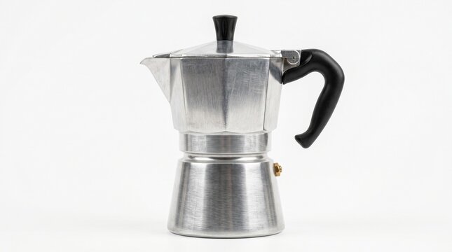 coffee pot moka italian brewer kitchen appliance stainless steel cooking beverage home coffeepot brewing device silver cookware utensil coffee pot moka pot manual brewing