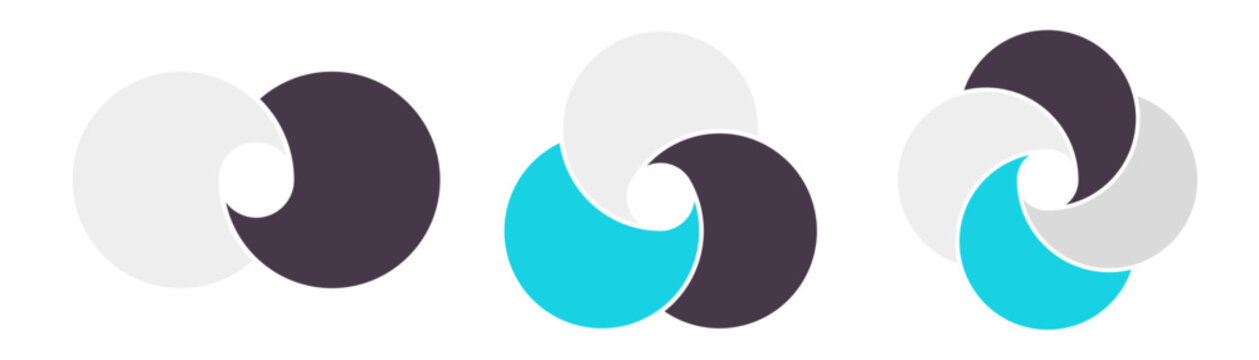 Overlapping Circles Venn Diagram Set