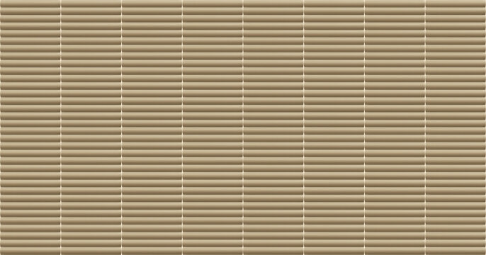 A high-quality seamless texture of horizontal ceramic KitKat tiles in a warm caramel beige color for elegant interior design projects.