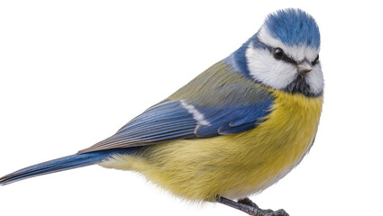 Blue Tit bird with yellow and blue feathers © Fried