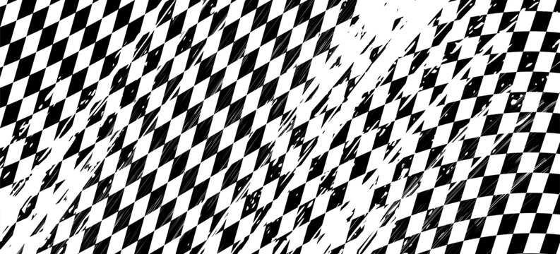 Black and white checkered pattern, Checkerboard seamless pattern. Eps 10