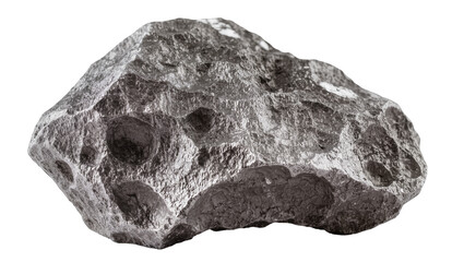 Rough textured metallic meteorite with craters and inclusions © Fried