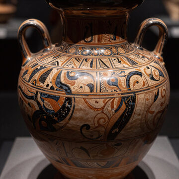 Dark Fantasy Ancient Jug. Greek Pottery From Ancient Times