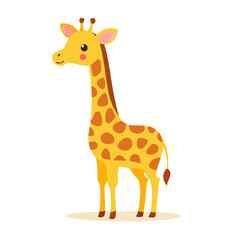 Obraz premium Cute cartoon giraffe illustration