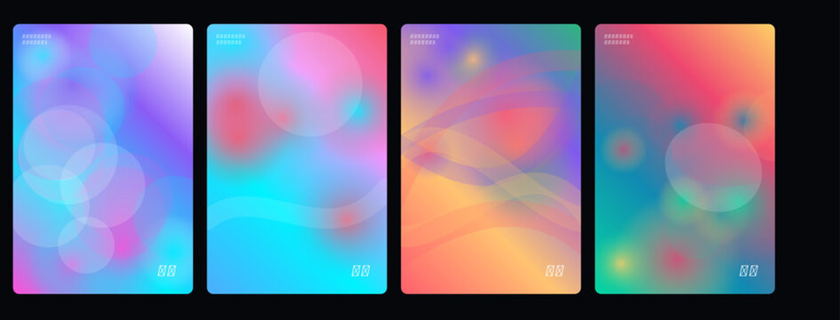 Vibrant abstract backgrounds, colorful gradient textures, neon geometric patterns, modern design elements