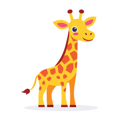 Fototapeta premium Cute cartoon giraffe illustration