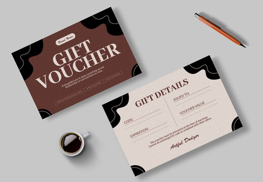 Gift Voucher Template Layout