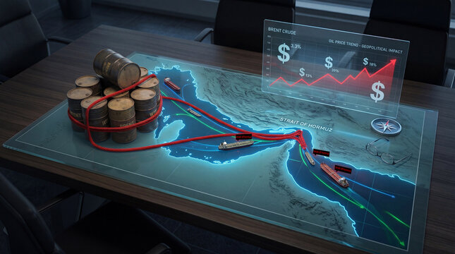 Geopolitical impact on oil prices strait of hormuz shipping routes and global energy market volatility geopolitics supply chain maritime