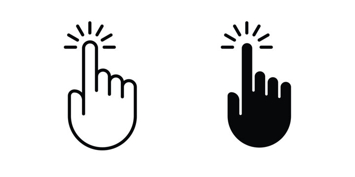 Hand cursor icon