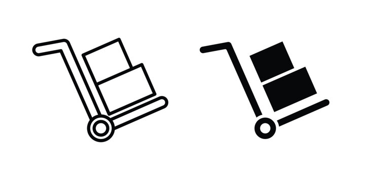 Hand truck icon