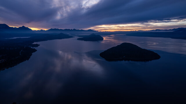View of Nahuel Huapi lake from above